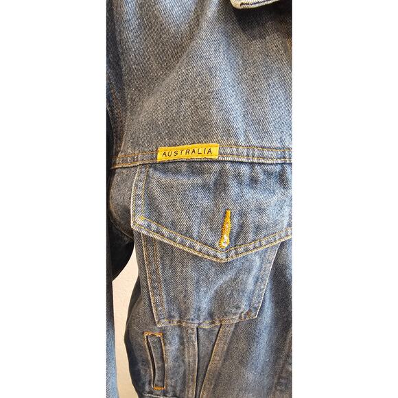 Vintage Larrikin Australian Koalas Denim Jean Jacket Womens Medium‎ to Large - Picture 4 of 6